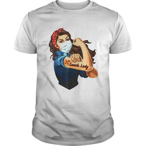 Strong Woman Tattoo Lunch Lady Shirt